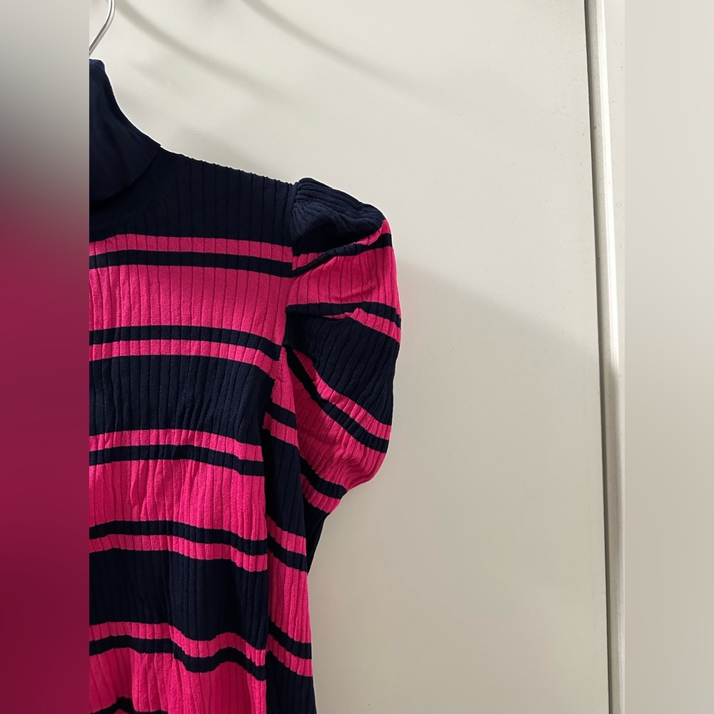 Zara striped ribbed knit sweater-size L - Picture 4 of 8
